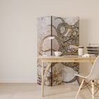 ECHOES OF ATLANTIS Decorative 3-Panel Room Divider