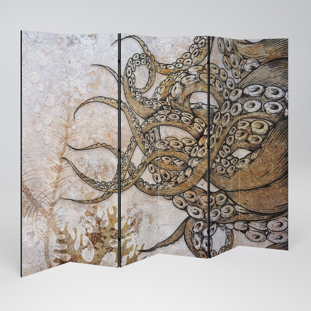 ECHOES OF ATLANTIS Decorative 6-Panel Room Divider