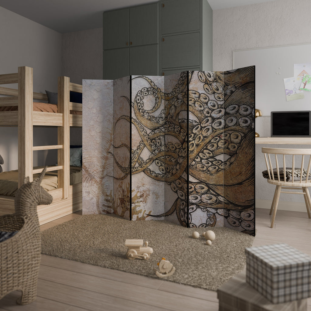 ECHOES OF ATLANTIS Decorative 6-Panel Room Divider