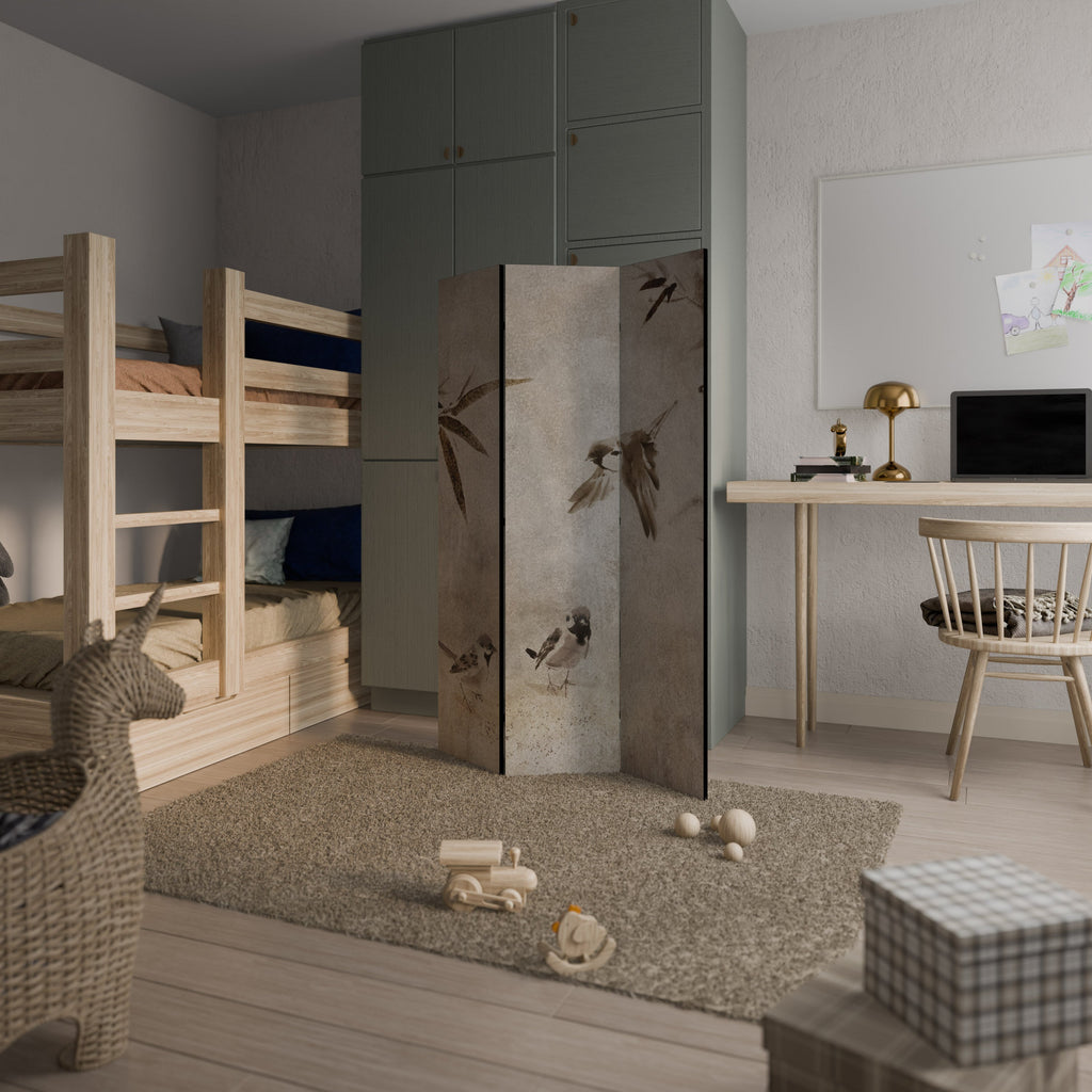 SPARROW BLISS Biombo Decorativo de 3 Painéis