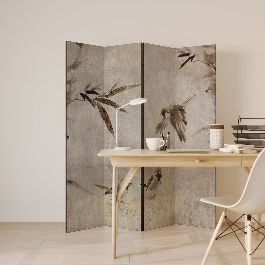 SPARROW BLISS Biombo Decorativo de 4 Painéis