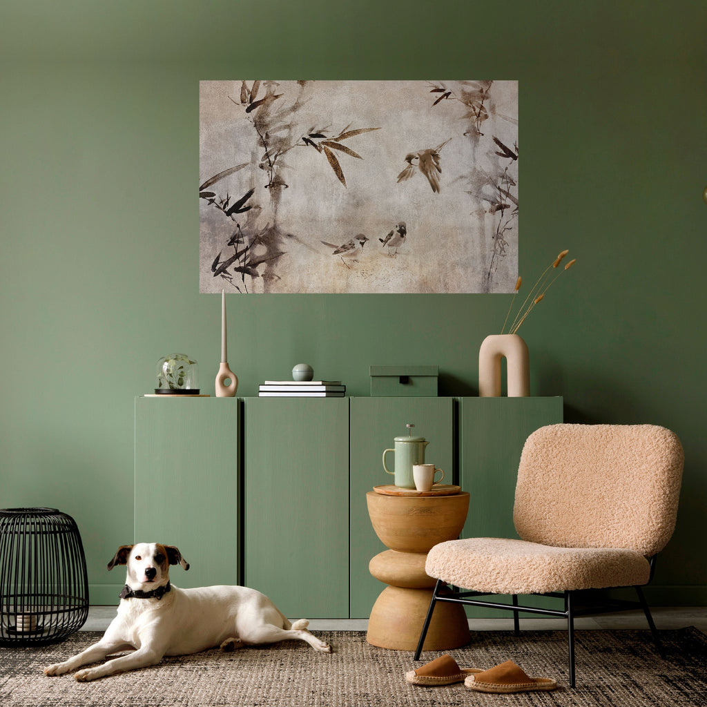 SPARROW BLISS Peel and Stick Horizontal Poster