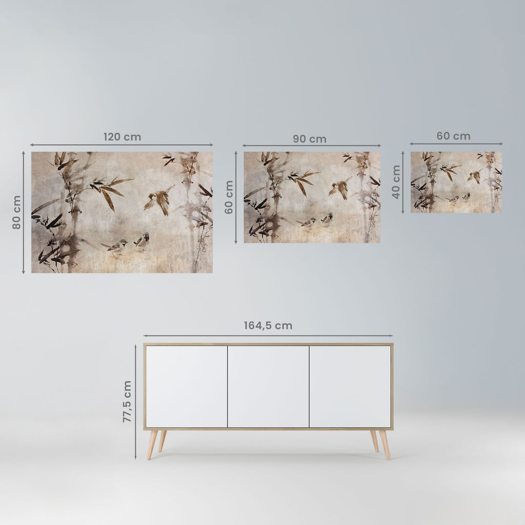 SPARROW BLISS Peel and Stick Horizontal Poster