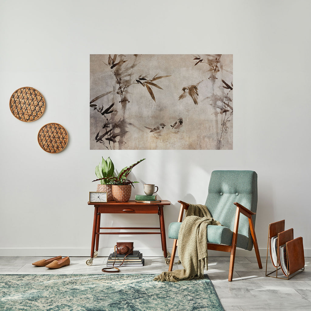 SPARROW BLISS Peel and Stick Horizontal Poster