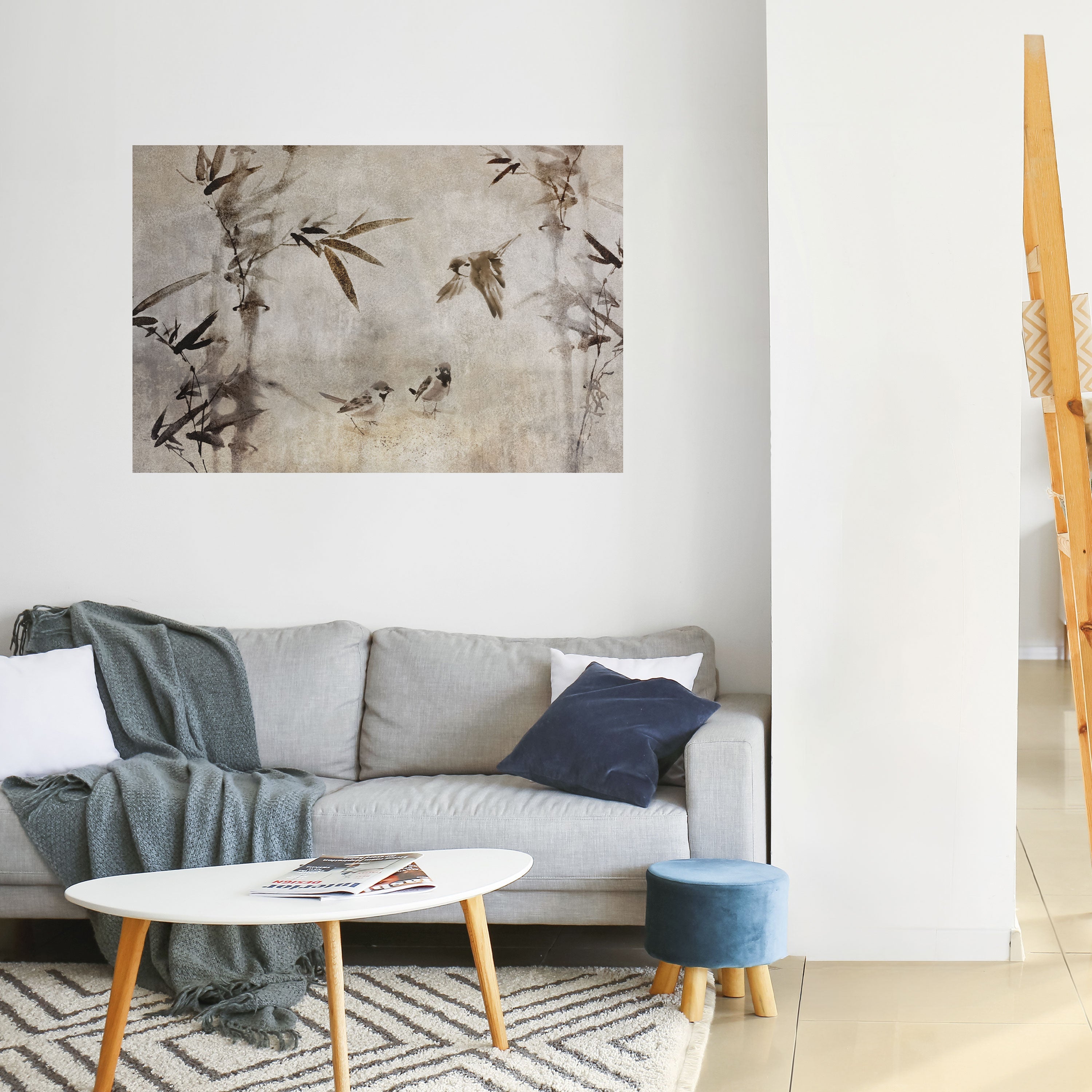 SPARROW BLISS Peel and Stick Horizontal Poster