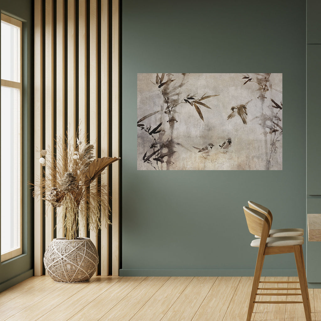 SPARROW BLISS Peel and Stick Horizontal Poster