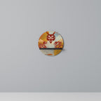 MYSTICAL DRAGON Round Art Shelf In Black Finish