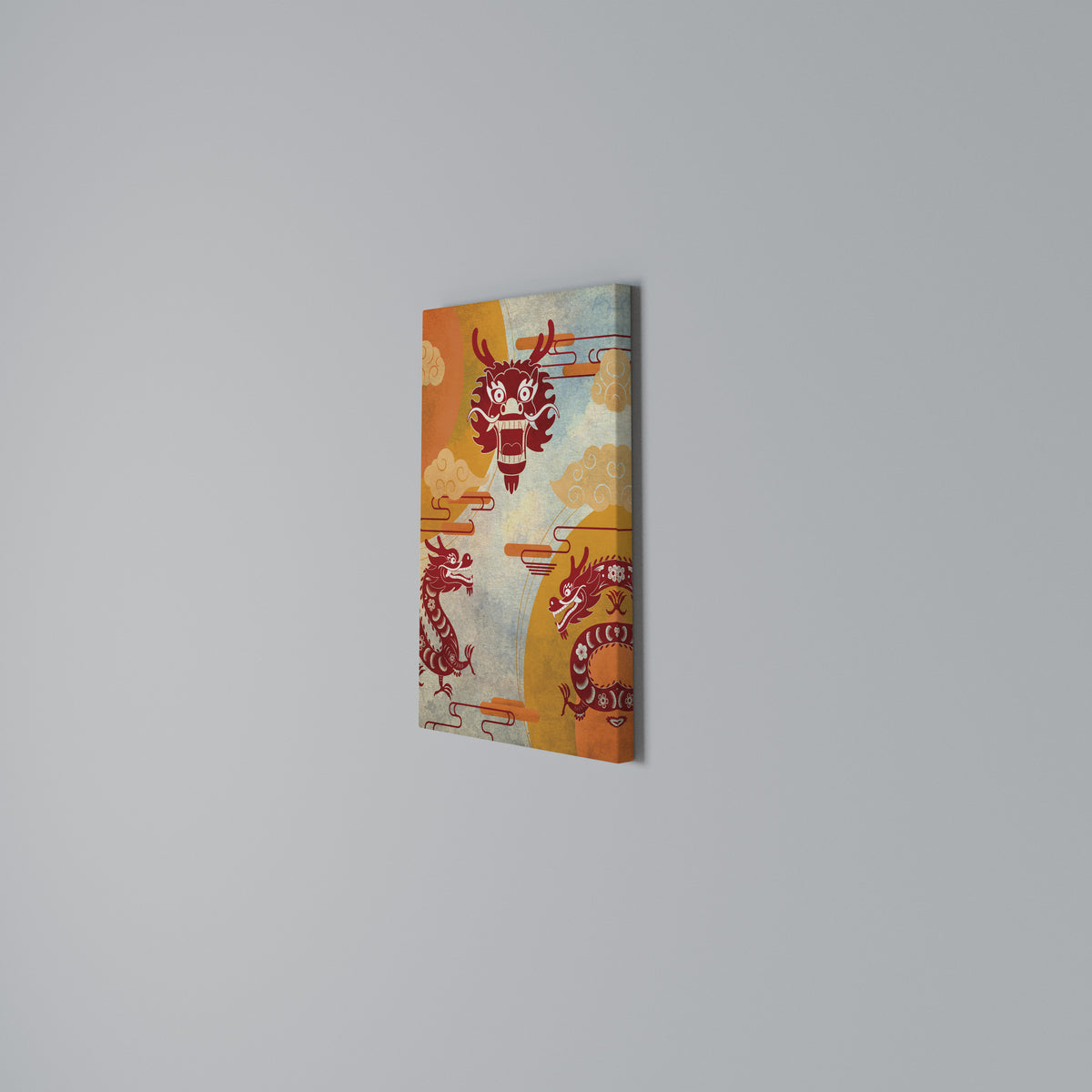 MYSTICAL DRAGON Quadro em tela vertical