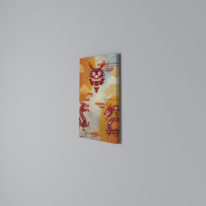 MYSTICAL DRAGON Quadro em tela vertical