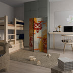 MYSTICAL DRAGON Biombo de 3 Painéis