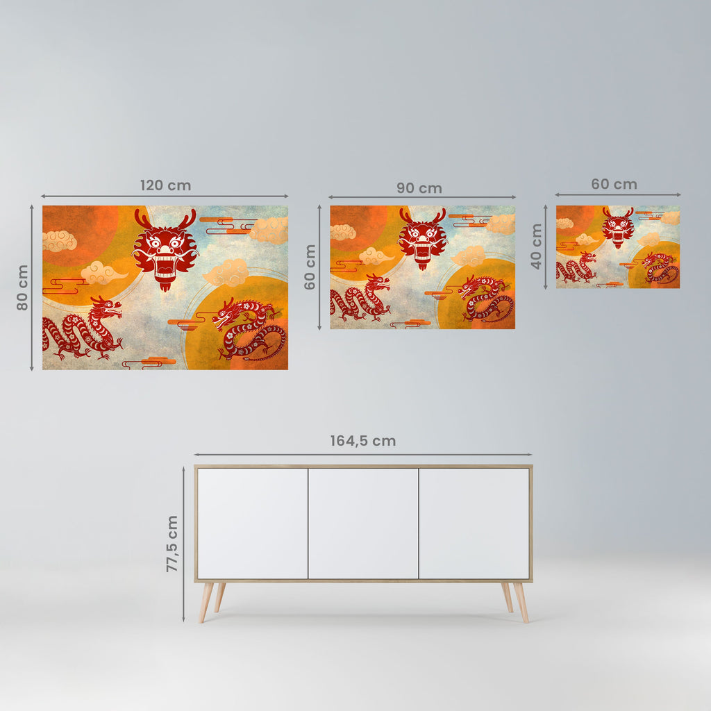 MYSTICAL DRAGON Poster Horizontal Autocolante