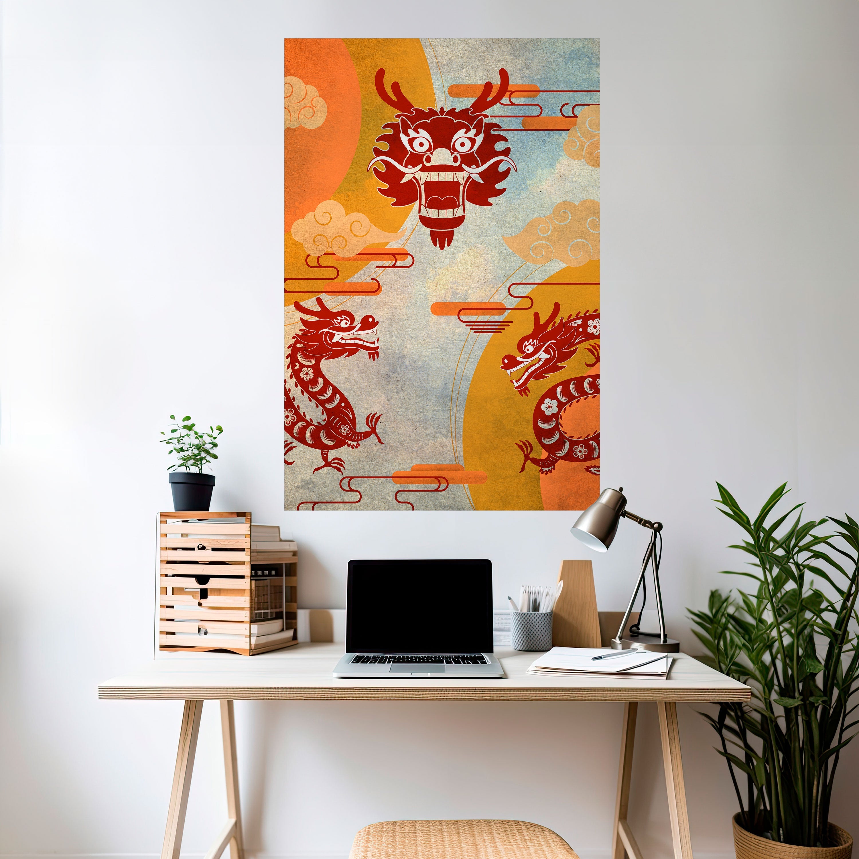 MYSTICAL DRAGON Poster Vertical Autocolante