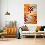 MYSTICAL DRAGON Poster Vertical Autocolante