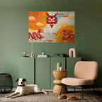 MYSTICAL DRAGON Poster Horizontal Autocolante