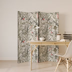 BULLFINCH SONG Biombo Decorativo de 4 Painéis