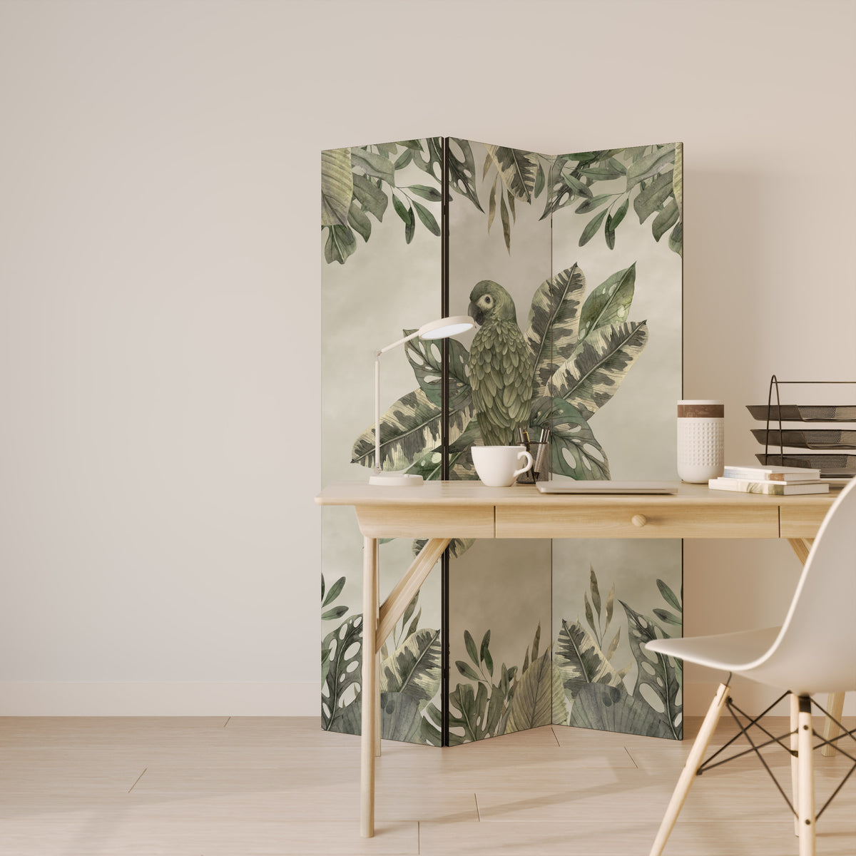 VERDANT ARINI Biombo de 3 Painéis