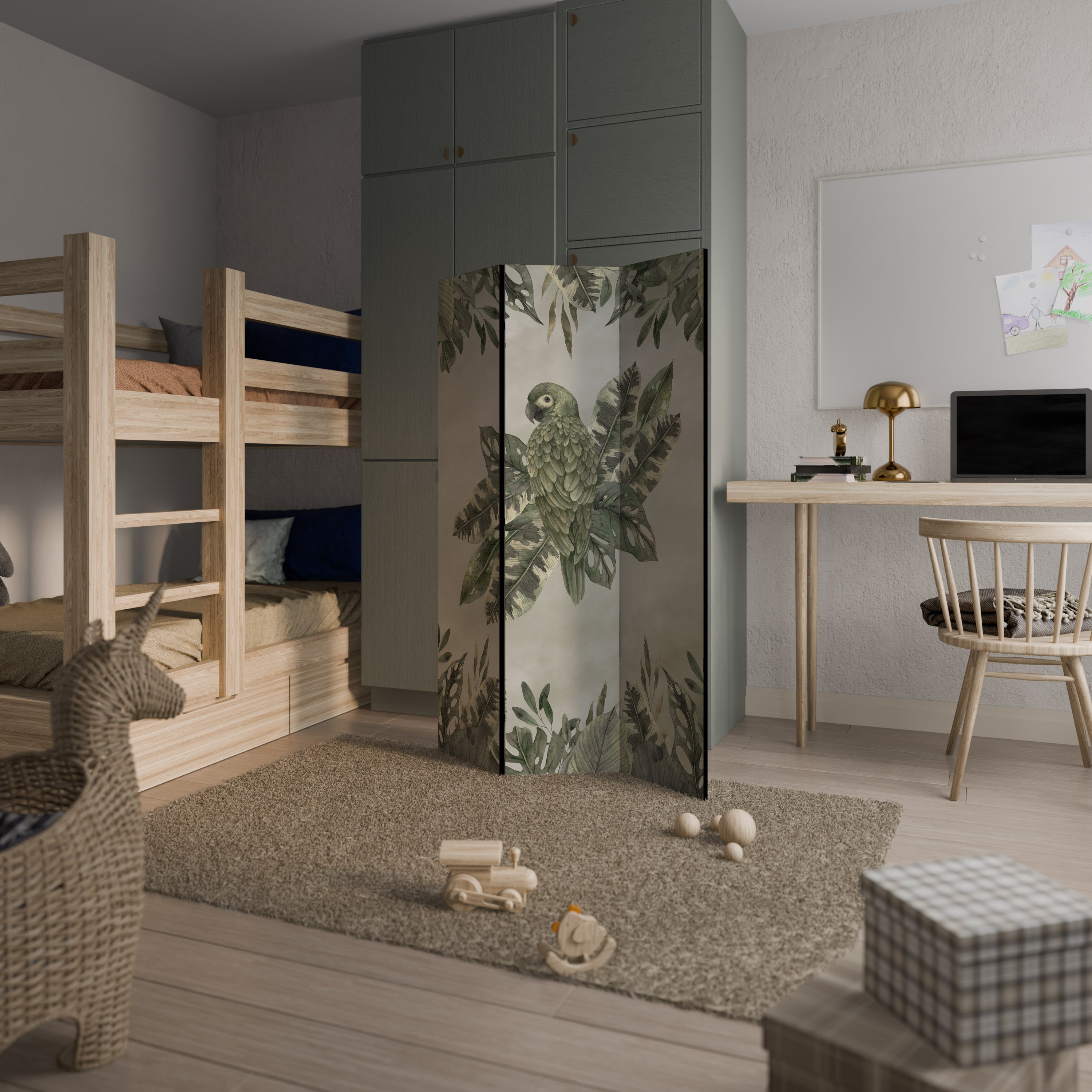 VERDANT ARINI Biombo Decorativo de 3 Painéis