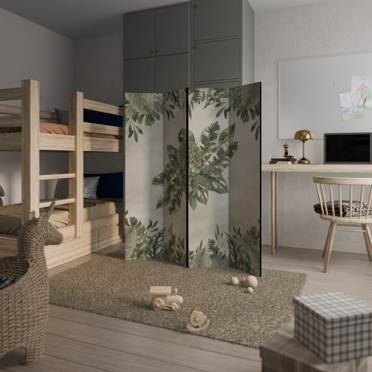 VERDANT ARINI Biombo de 4 Painéis