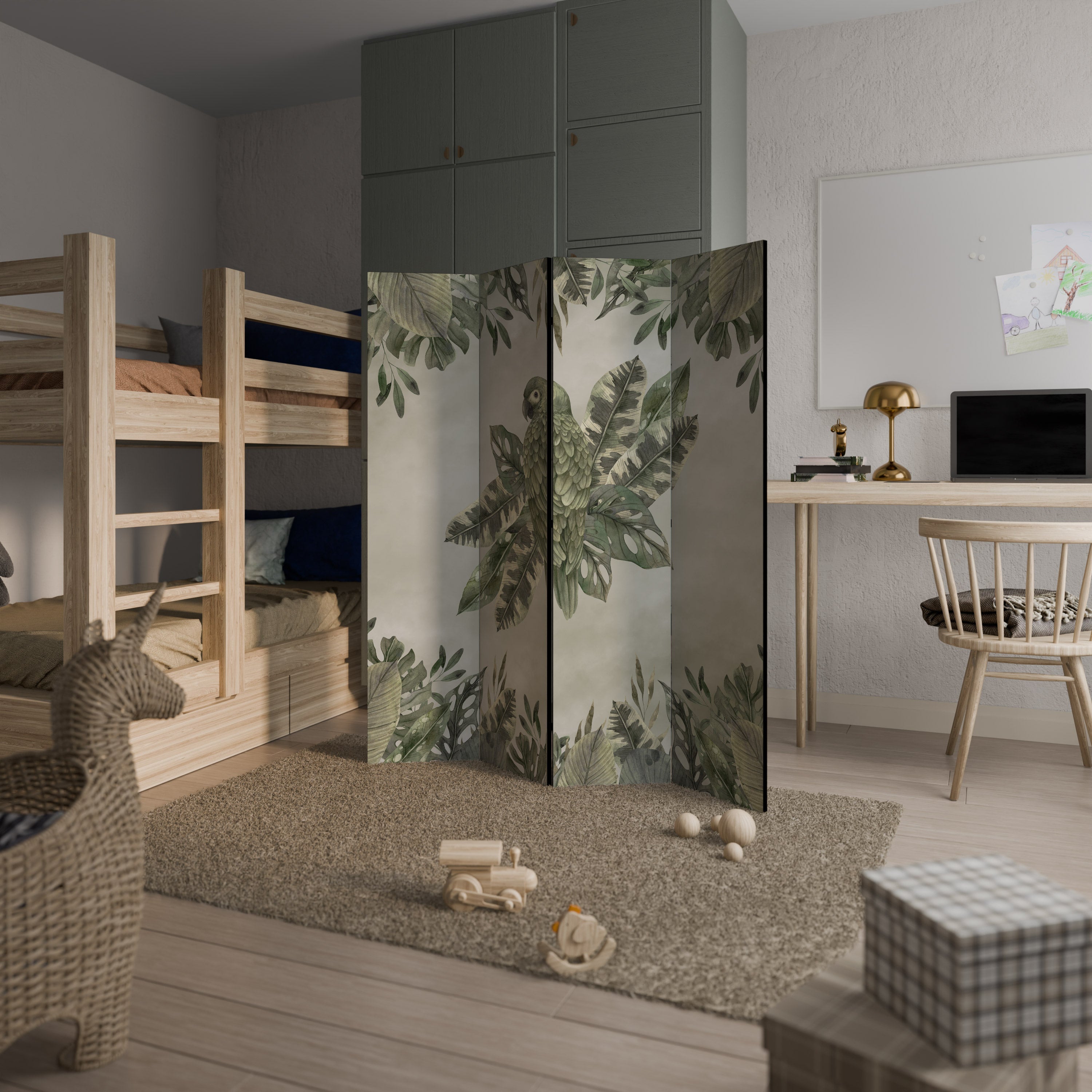 VERDANT ARINI Biombo Decorativo de 4 Painéis