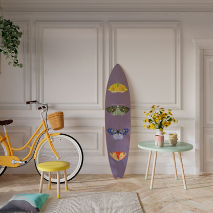 MOTH INTO THE FLAME Painel Decorativo Prancha de Surf