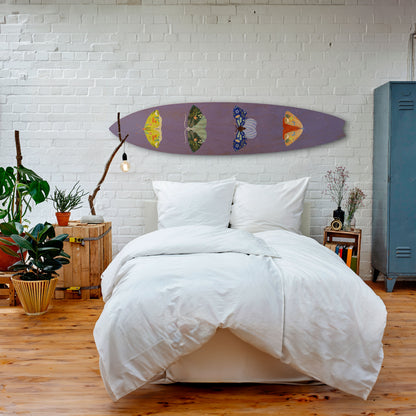 MOTH INTO THE FLAME Painel Decorativo Prancha de Surf