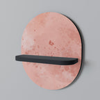 CRANE DANCE Prateleira Oval Decorativa em Acabamento Preto