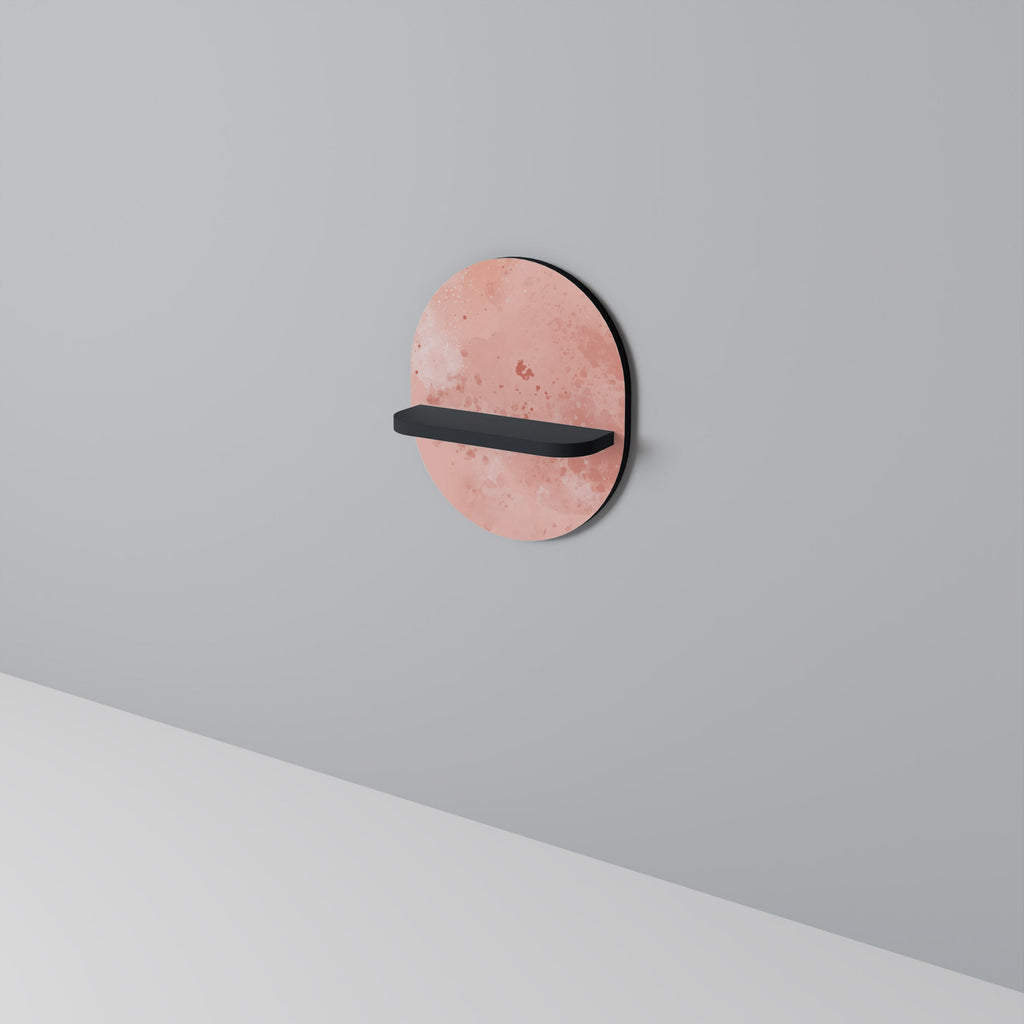 CRANE DANCE Prateleira Oval Decorativa em Acabamento Preto