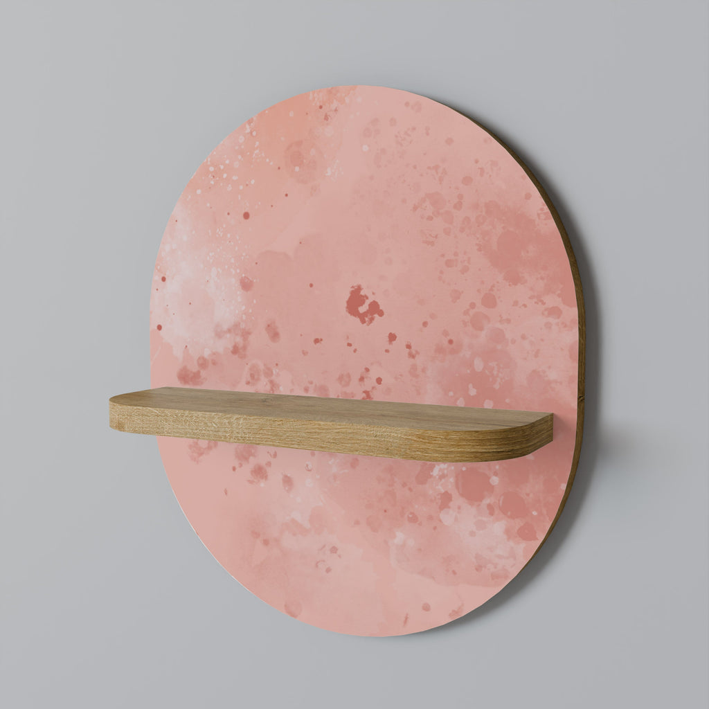 CRANE DANCE Prateleira Oval Decorativa em Efeito Carvalho