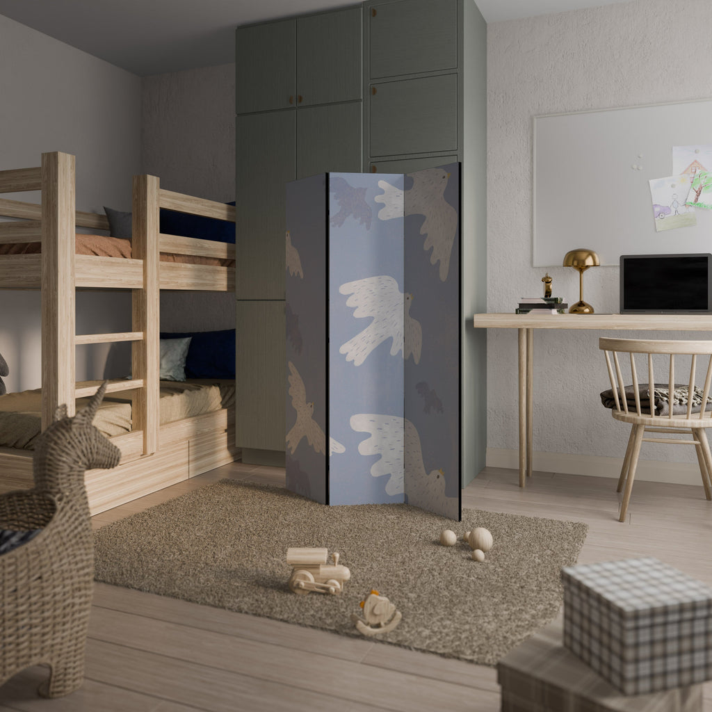 SLOWLY FLOAT Biombo Decorativo de 3 Painéis