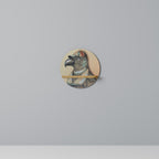 FEATHERED FASHIONISTA Prateleira Redonda Decorativa em Efeito Carvalho