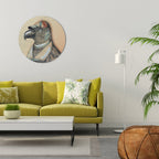 FEATHERED FASHIONISTA Quadro Redondo Decorativo