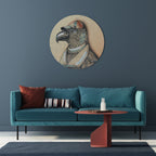 FEATHERED FASHIONISTA Quadro Redondo Decorativo