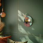 GODZILLA WELCOME Oval Art Shelf In Black Finish