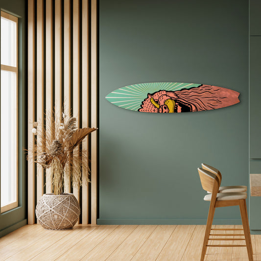 GODZILLA WELCOME Painel Decorativo Prancha de Surf