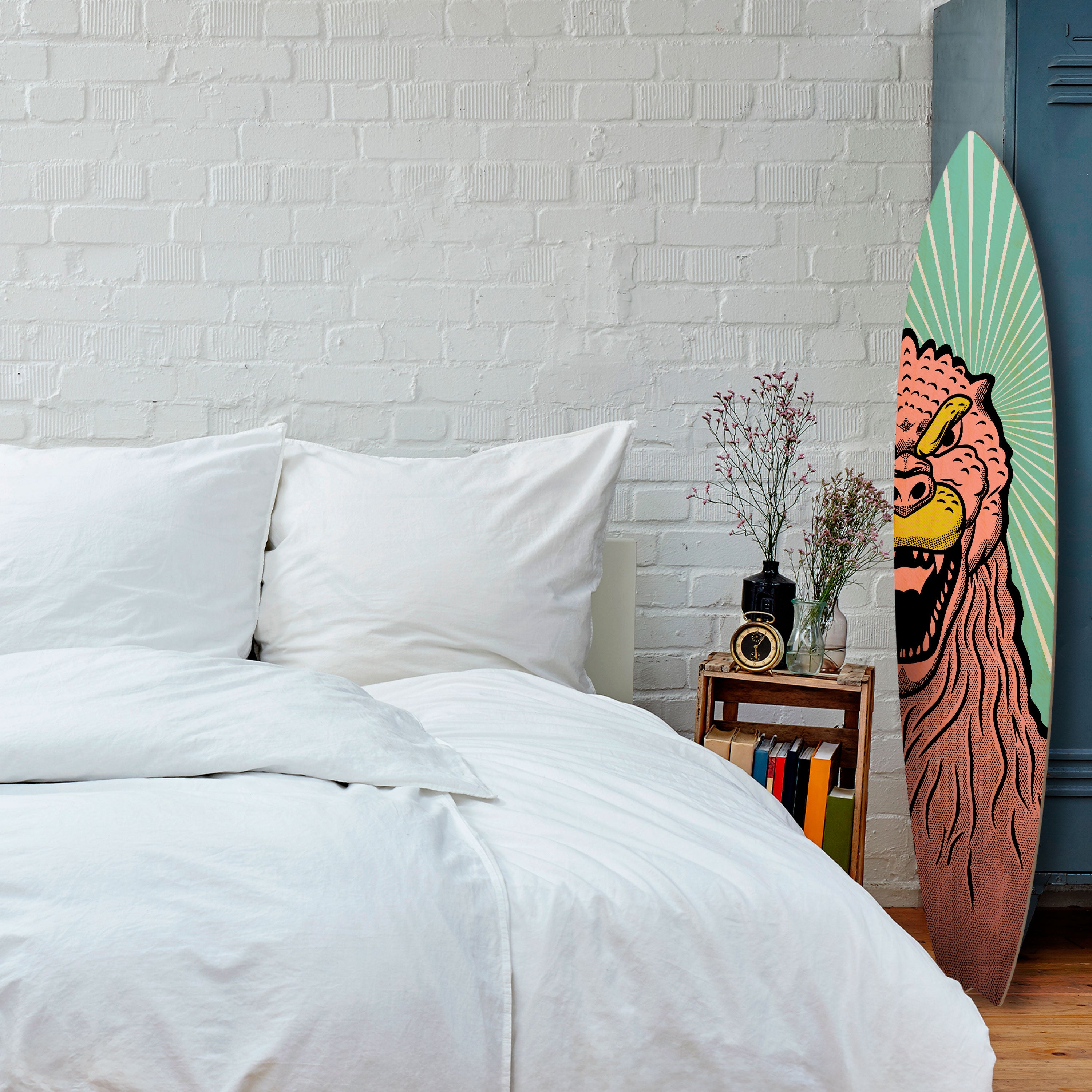 GODZILLA WELCOME Prancha de surf decorativa em contraplacado