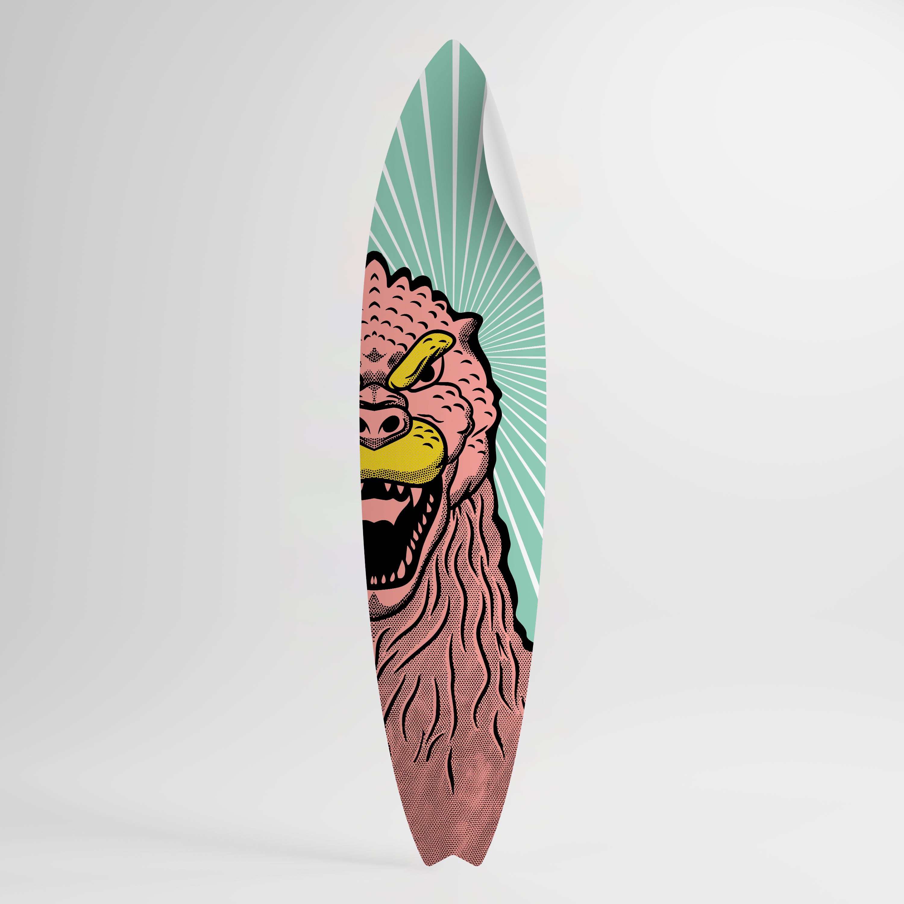 GODZILLA WELCOME Peel and Stick Surfboard Sticker