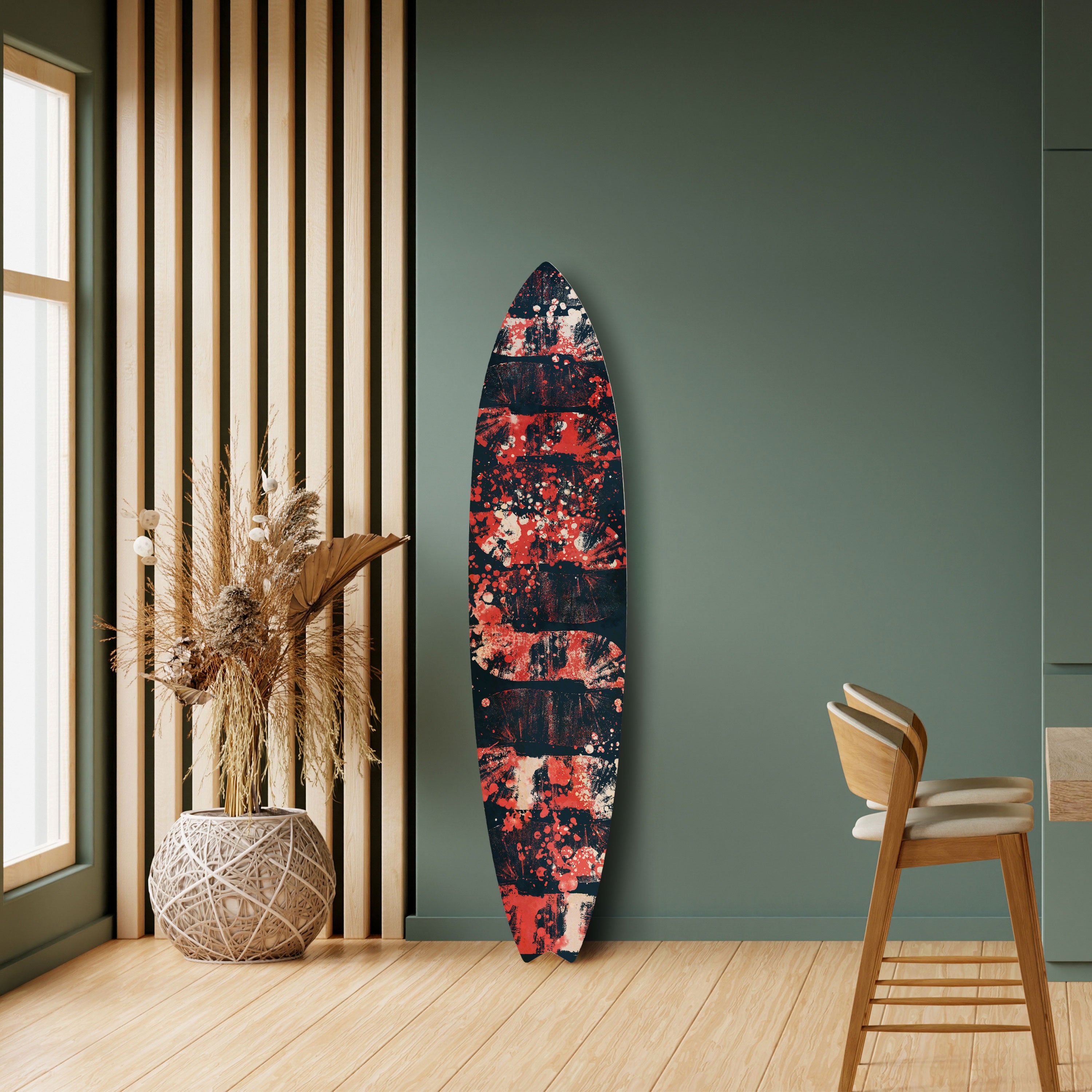 SPLASHED SONATA Decorative Plywood Surfboard