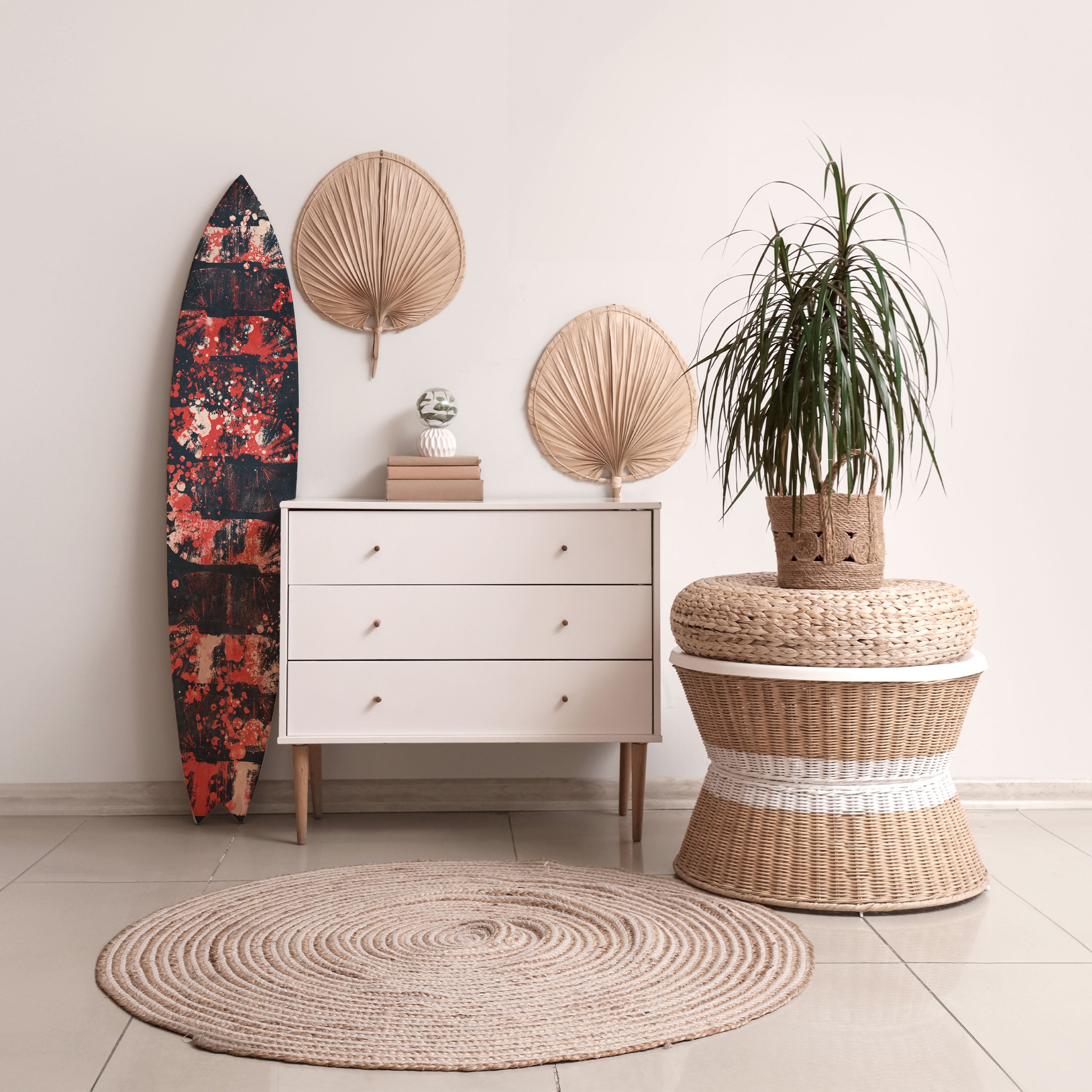 SPLASHED SONATA Decorative Plywood Surfboard