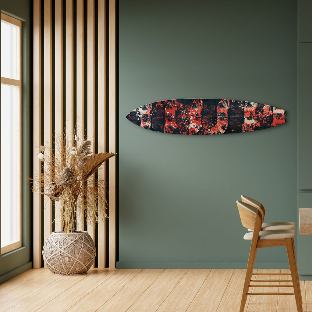 SPLASHED SONATA Decorative Plywood Surfboard