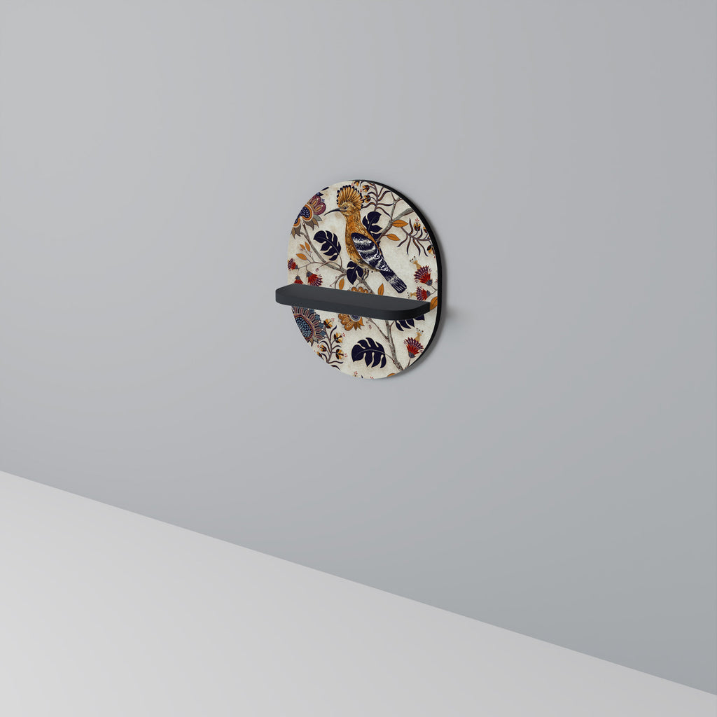 EMINENT HOOPOE Prateleira Oval Decorativa em Acabamento Preto