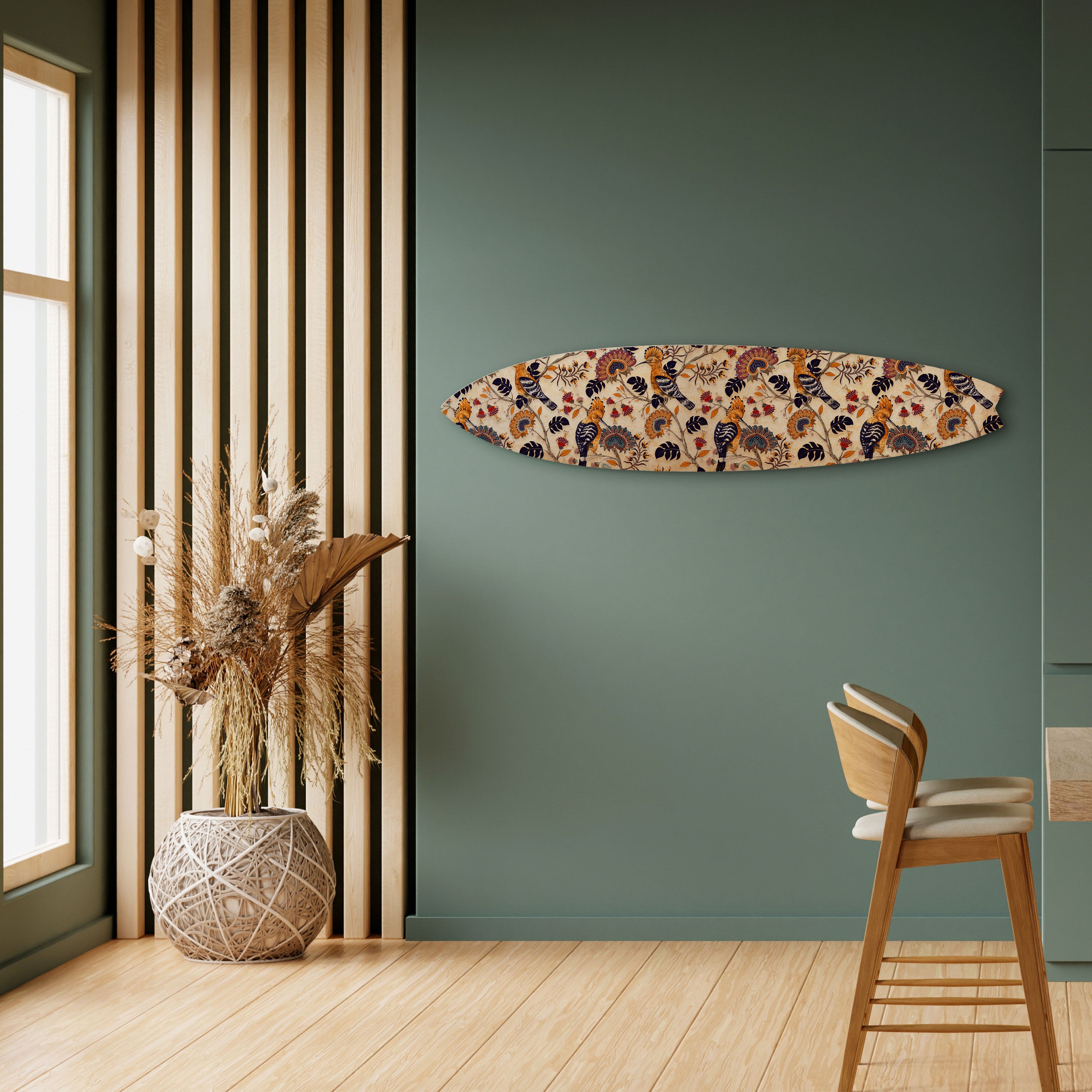 EMINENT HOOPOE Prancha de surf decorativa em contraplacado