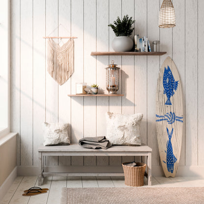 MARINE CREATURES Painel Decorativo Prancha de Surf