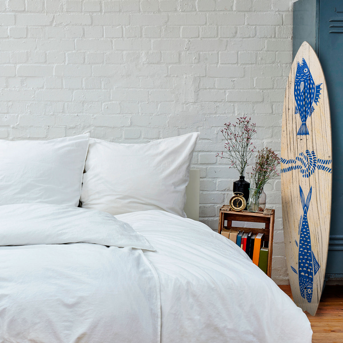 MARINE CREATURES Painel Decorativo Prancha de Surf