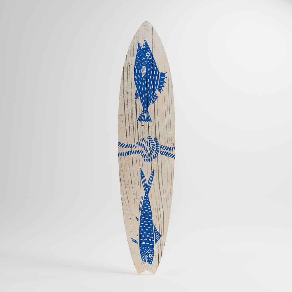 MARINE CREATURES Decorative Plywood Surfboard