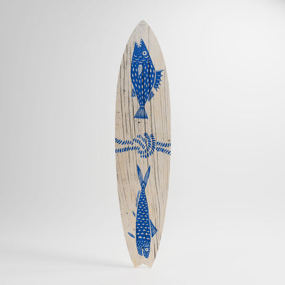 MARINE CREATURES Painel Decorativo Prancha de Surf