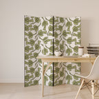 SEEDLING SONGBIRD Decorative 4-Panel Room Divider