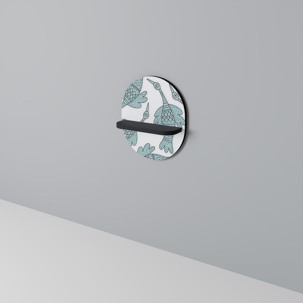 WATERSPOUT SONGIBIRD Prateleira Oval Decorativa em Acabamento Preto