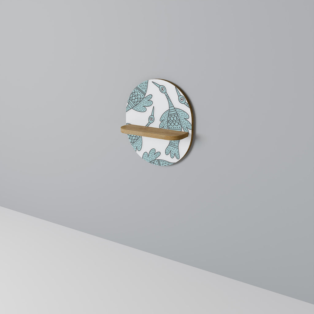 WATERSPOUT SONGIBIRD Prateleira Oval Decorativa em Efeito Carvalho