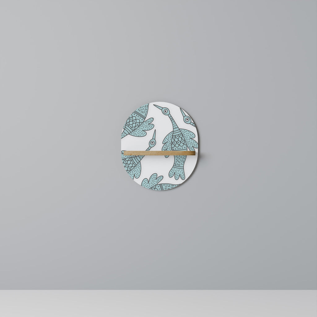 WATERSPOUT SONGIBIRD Prateleira Oval Decorativa em Efeito Carvalho