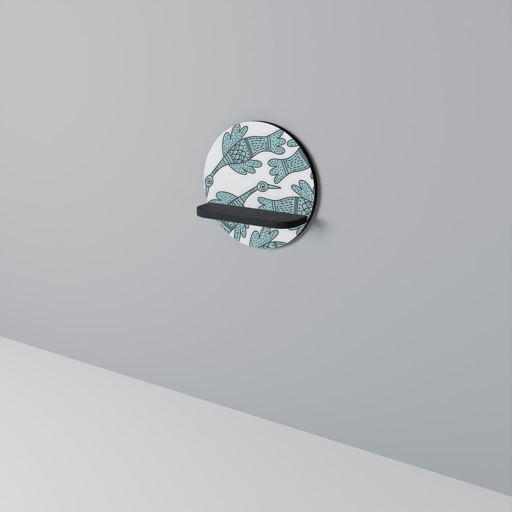WATERSPOUT SONGIBIRD Prateleira Redonda Decorativa em Acabamento Preto